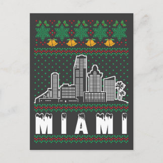 Postal Navidades feos de Miami Florida