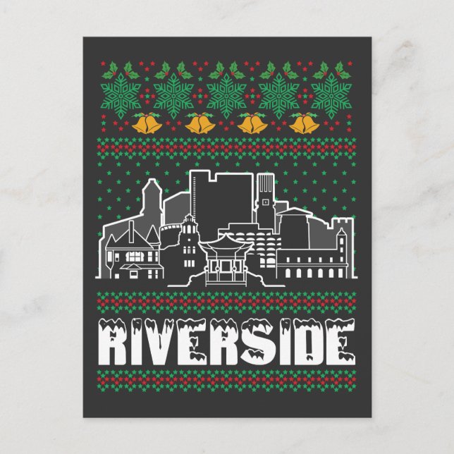 Postal Navidades feos de Riverside California (Anverso)