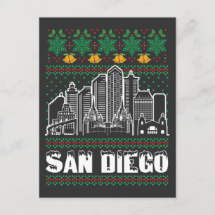 Postal Navidades feos de San Diego California