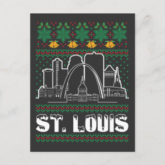 Postal Navidades feos de St. Louis Missouri