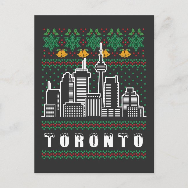 Postal Navidades feos de Toronto Canadá (Anverso)