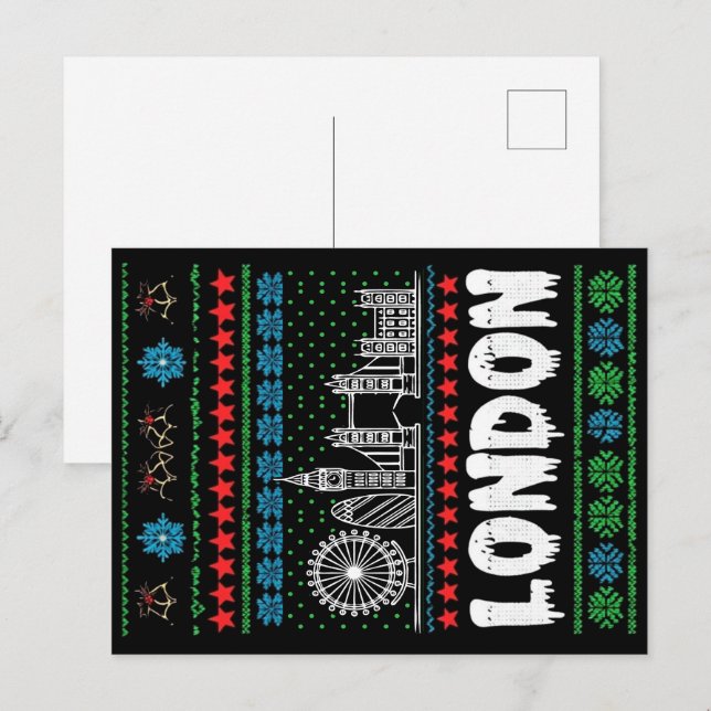 Postal Navidades feos del Reino Unido (Anverso / Reverso)