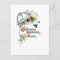 Navidades festivos, deseos, campanas, robins y hol