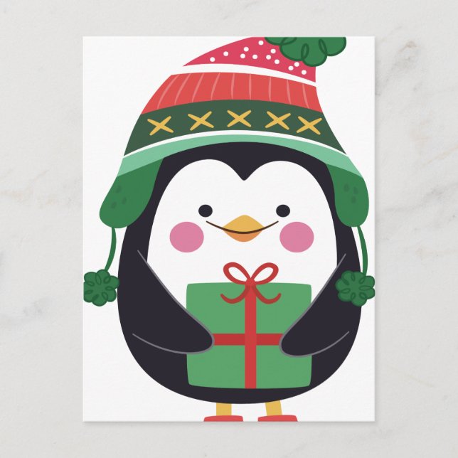 Postal Navidades, fiestas, decoraciones, celebraciones (Anverso)