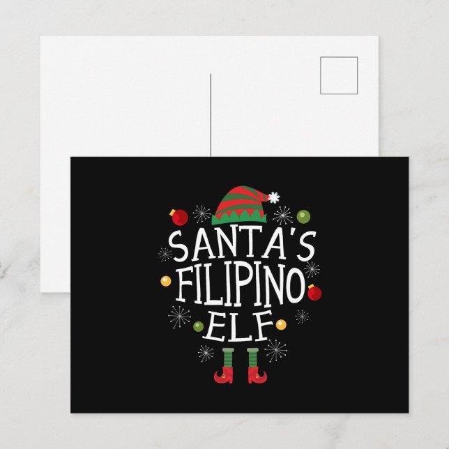 Postal Navidades filipinos de Santa Elena (Anverso / Reverso)