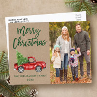 Navidades fotográficos de Camión Vintage con guión