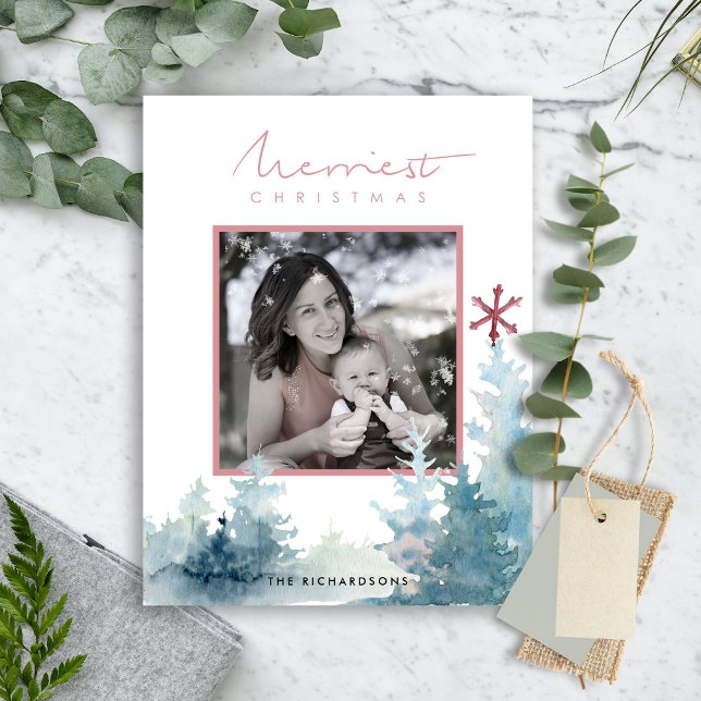 Postal Navidades FOTOGRÁFICOS DE LA NIEVE DE ÁRBOL DE RUB (Subido por el creador)