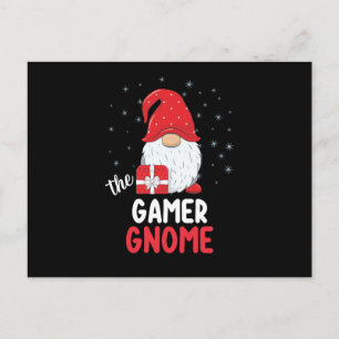 Postal Navidades Gamer Gaming Cute Gnome