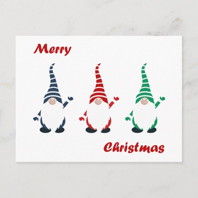 Postal Navidades Gnomes (Anverso)