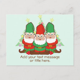 Postal Navidades Gnomes Añadir tu texto