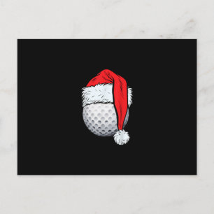 Postal Navidades Golf Ball Santa T Gorra Funny Sport Xmas