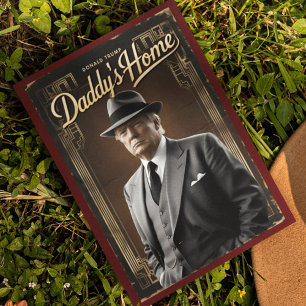 Postal Navidades graciosos del hogar de Donald Trump Dadd