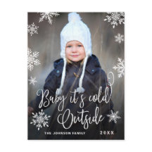 Navidades graciosos FOTO bebé hace frío afuera