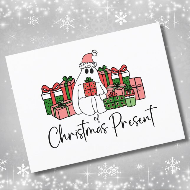 Postal Navidades graciosos y únicos (Humorous Simple Unique Cute Funny Christmas Postcard)