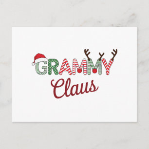 Postal Navidades Grammy Claus Regalo de abuela Navidad