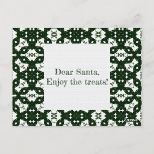 Postal Navidades Green Garland
