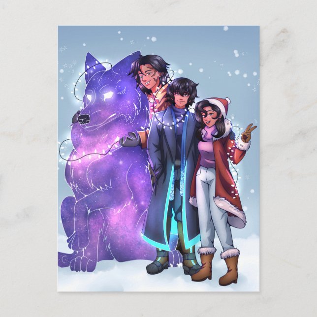 Postal Navidades Hermanos (Anverso)