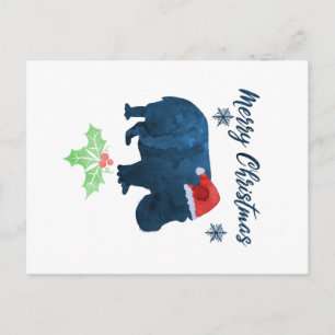 Postal Navidades Hippo
