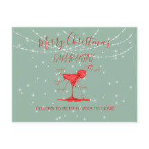 Navidades Holiday Quarantini Martini Green