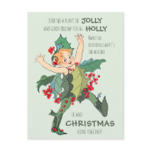 Navidades Holly niño Elizabeth Gordon CC1076