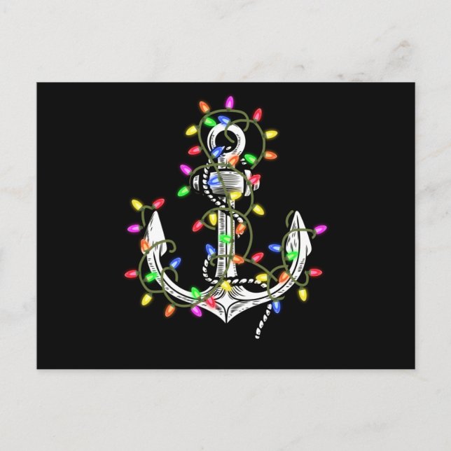 Postal Navidades iluminan el crucero velero (Anverso)