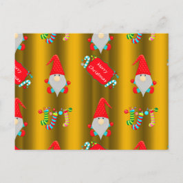 Postal Navidades inteligentes se rindieron sobre el oro