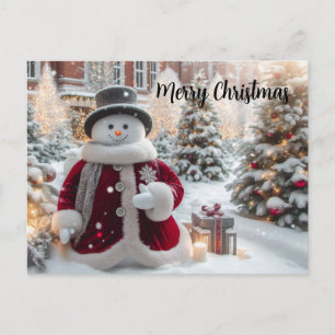 Postal Navidades inteligentes Snowman