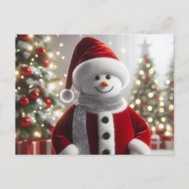 Postal Navidades inteligentes Snowman