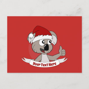 Postal Navidades koala personalizado