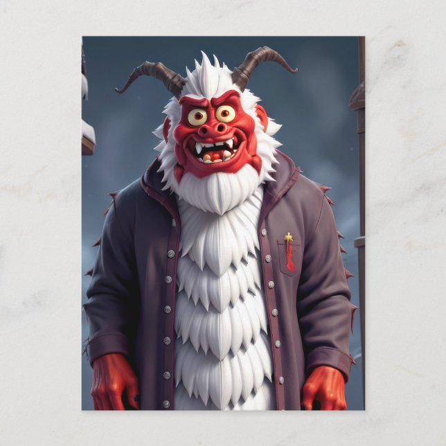 Postal Navidades Krampus (Anverso)