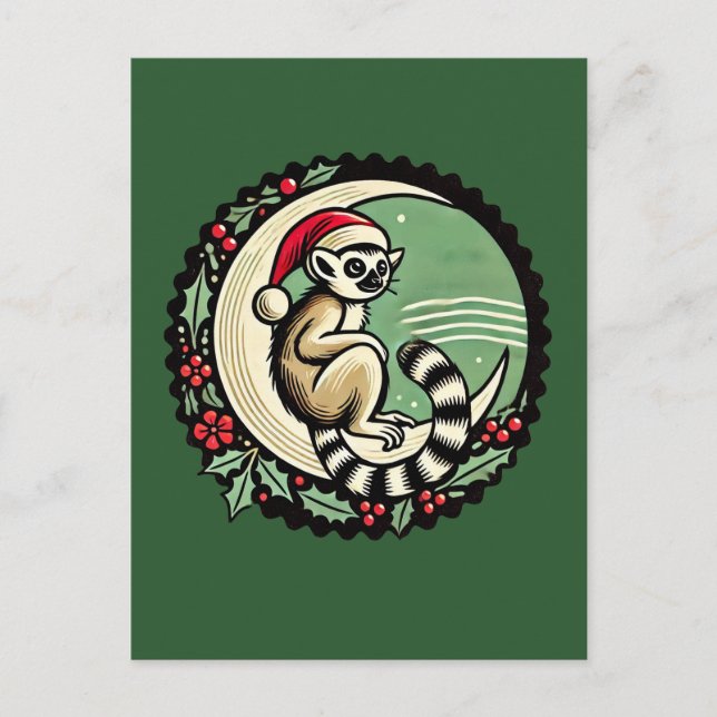 Postal Navidades Lemur (Anverso)