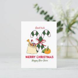 Postal Navidades Minimalistas y feliz Año Nuevo