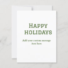 Navidades mínimos de vacaciones felices verdes