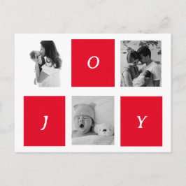 Postal Navidades mínimos | Foto simple en blanco y negro