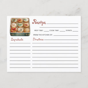 Postal Navidades moderados recetas de intercambio de cook