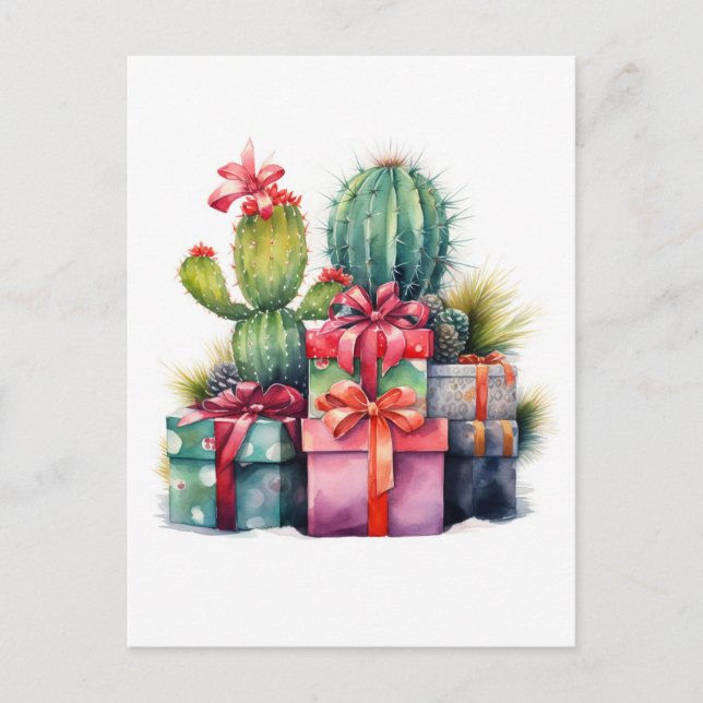 Postal Navidades Navidades de cabra ligeros (Anverso)