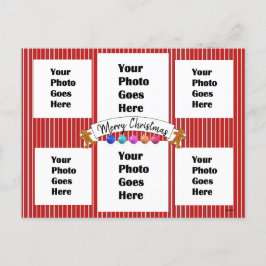 Postal Navidades neones coloridos Postcard HAMbWG