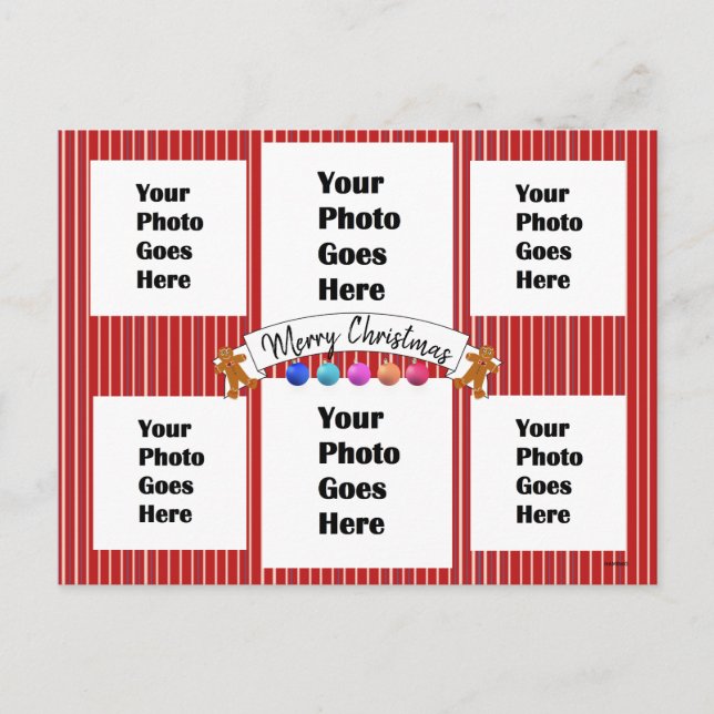 Postal Navidades neones coloridos Postcard HAMbWG (Anverso)