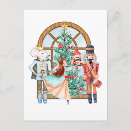 Postal Navidades Nutcracker Ballerina Mouse King