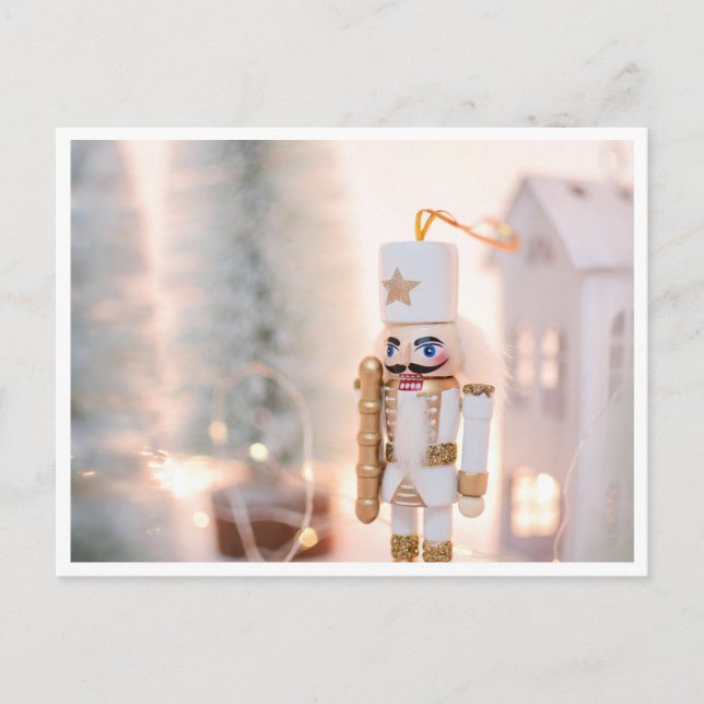 Postal Navidades Nutcracker en el entorno invernal (Anverso)