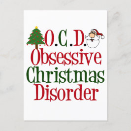 Postal Navidades obsesivos desordenan humor festivo aburr