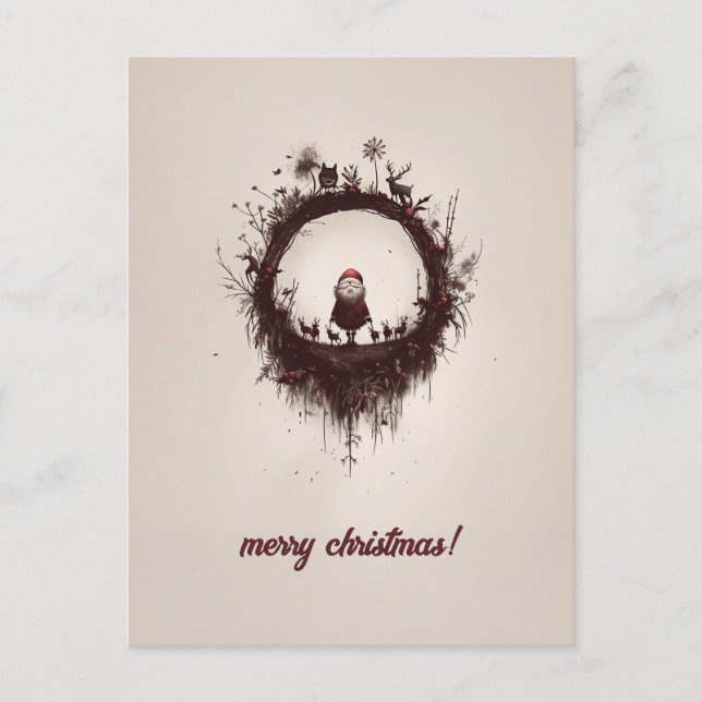 Postal Navidades oscuros (Anverso)
