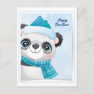 Postal Navidades Panda