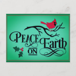 Postal Navidades Paz en el Cardenal de la Tierra