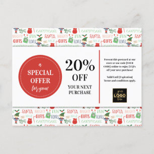 Postal Navidades Personalizado descuento de cupón