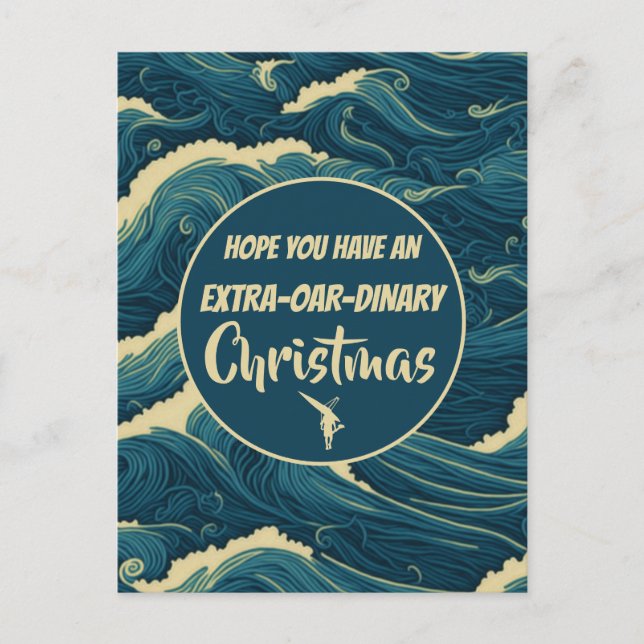 Postal Navidades personalizados haciendo brotes graciosos (Anverso)