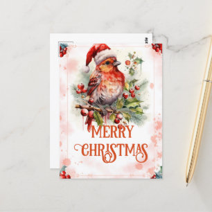 Postal Navidades personalizados Patinaje sobre hielo Sant