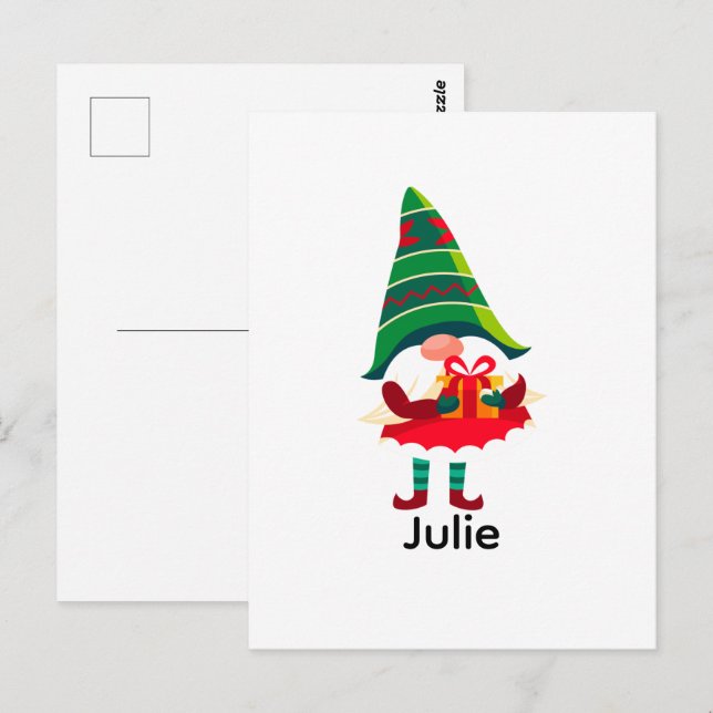 Postal Navidades personalizados se van a llevar una caja  (Anverso / Reverso)