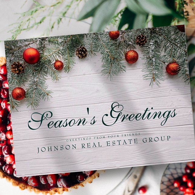 Postal Navidades Pine Cones | Saludo de temporada (Subido por el creador)