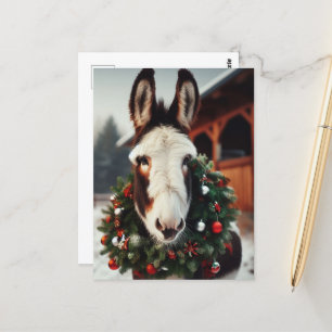 Postal Navidades Pinto Donkey